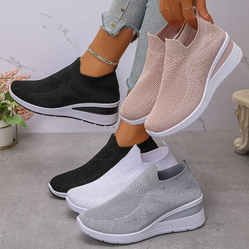 Wedge Espadrille Women - 2025 Women Casual Sneakers Breathable Wedge