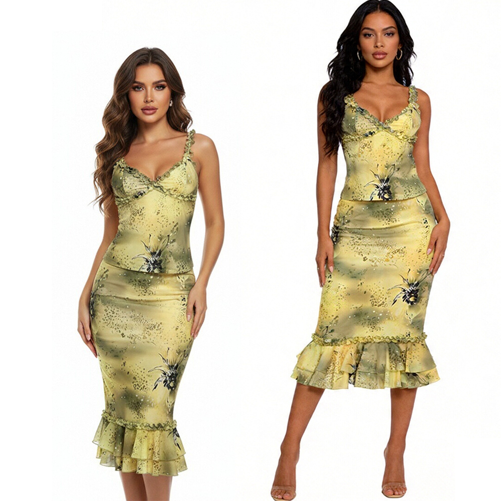 Women's Dress 2 Piece Floral P - đánh giá và giá Midi Skirt Floral