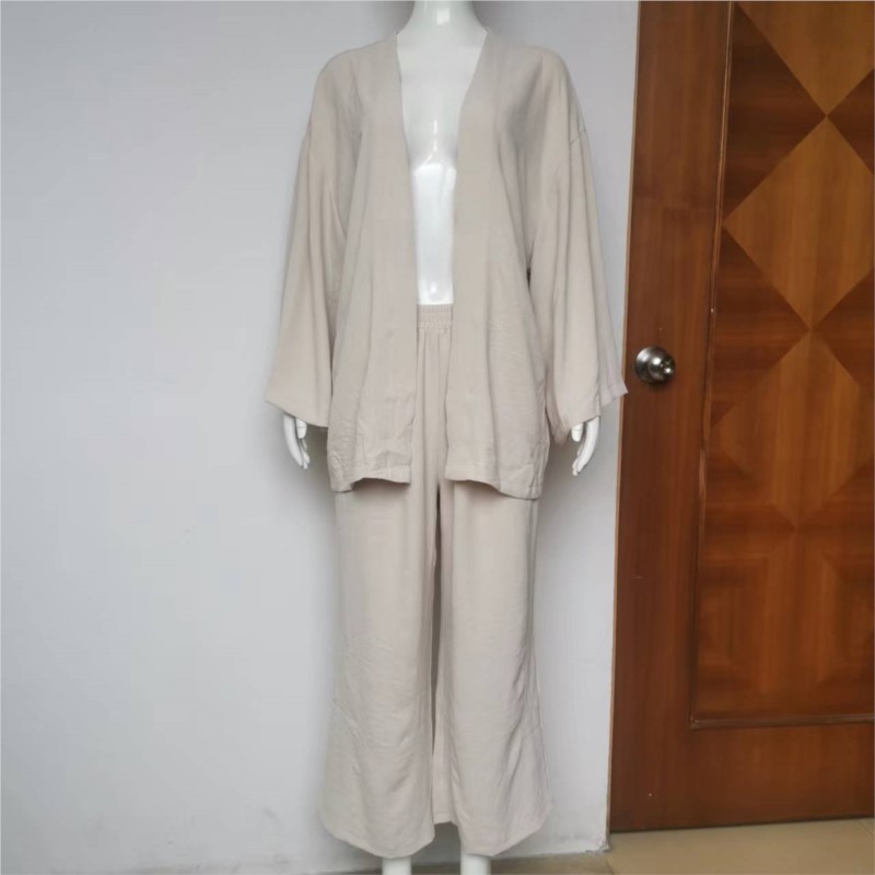 Women's Linen Trouser Suit Wit - đánh giá và giá Linen Pant Wide