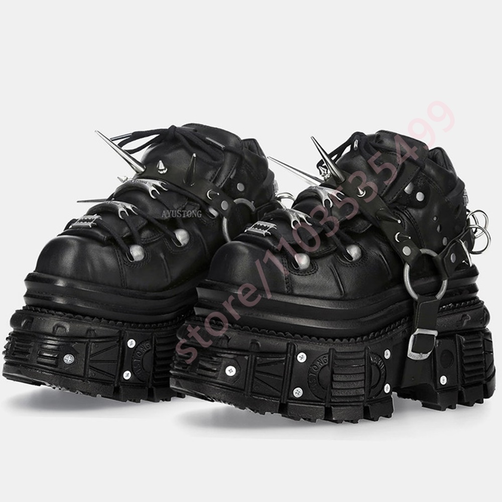 2026 New Black Gothic Punk Pla - đánh giá và giá Wedge Espadrille Women